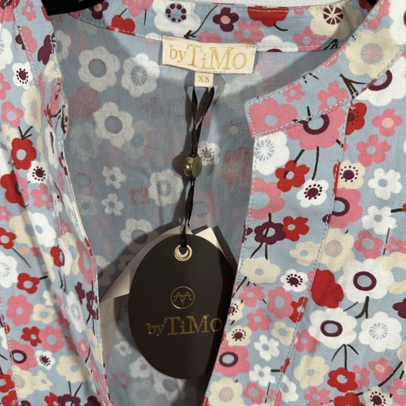 NWT‎ $335 byTiMo [ XS ] Structured Cotton Shift Dress in Flower Garden RARE - Picture 9 of 16